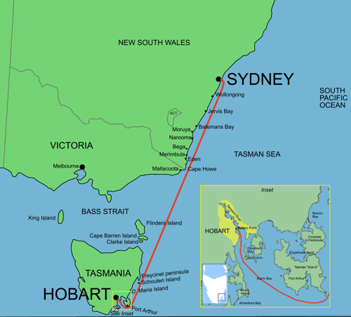 The Sydney Hobart Race Running Down The Coast