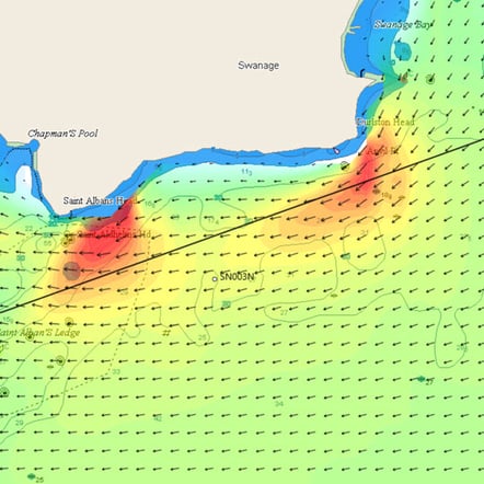 Tidetech St Albans Head tidal currents