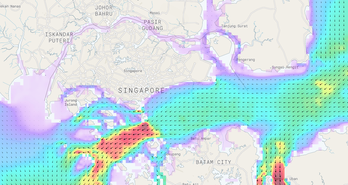 Singapore Strait Tidal Currents